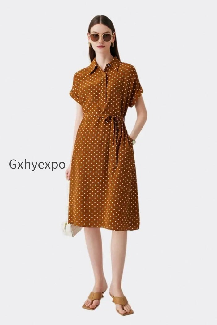 womens-heavyweight-mulberry-silk-polka-dot-printed-silk-long-dress