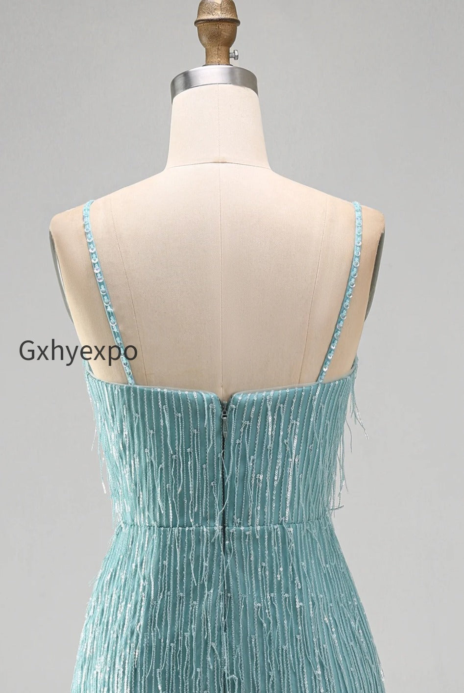 sparkly-dusty-rose-fringed-v-neck-tight-short-homecoming-dress