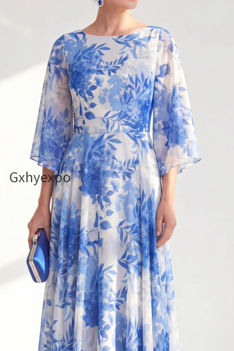 red-boat-neck-floral-long-a-line-mother-of-the-bride-dress