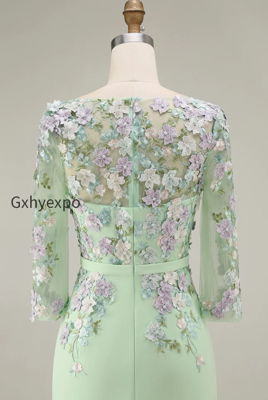 dusty-rose-bodycon-floral-midi-mother-of-the-bride-dress-with-sleeves