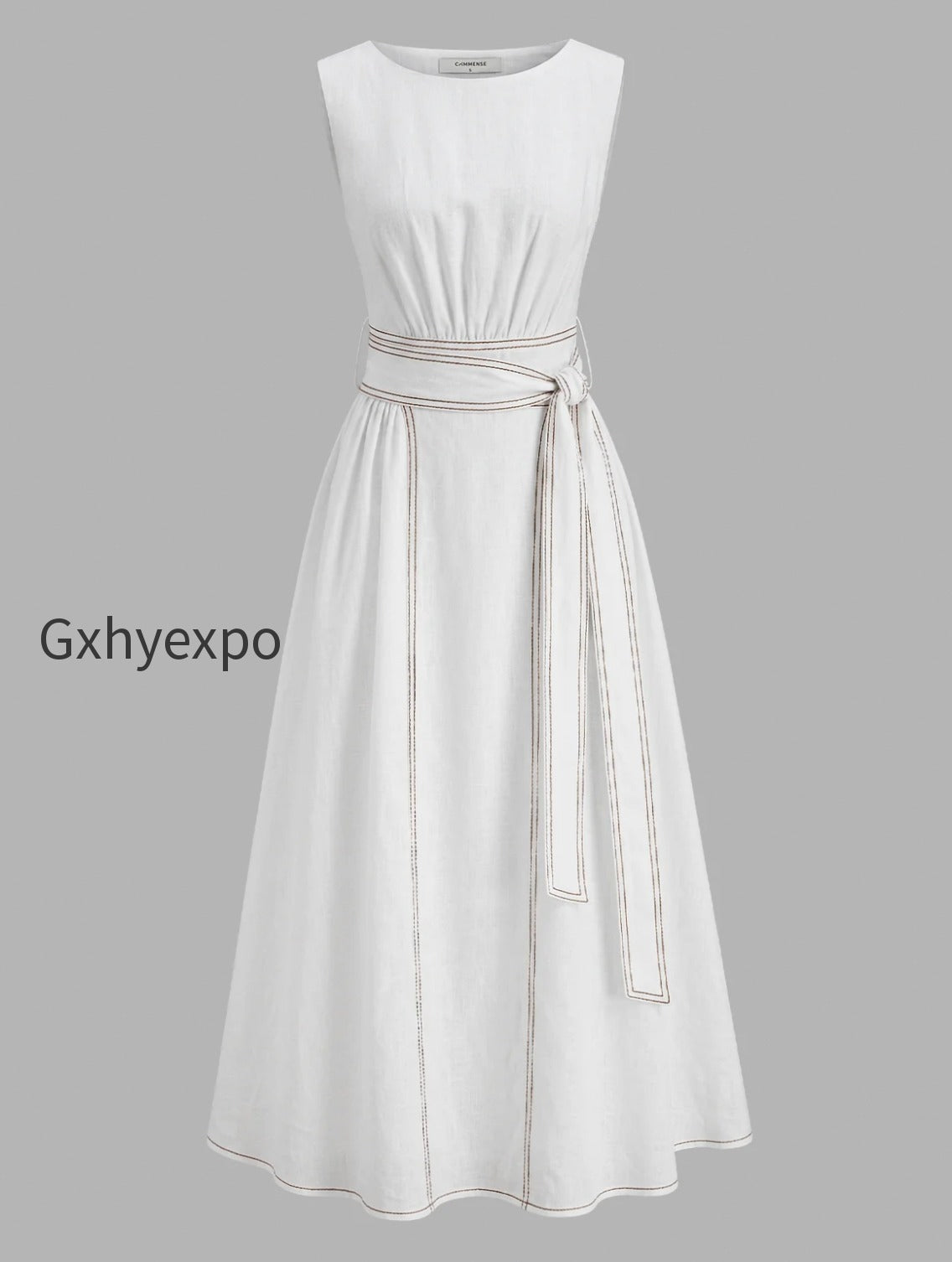 cotton-linen-sleeveless-belted-maxi-dress