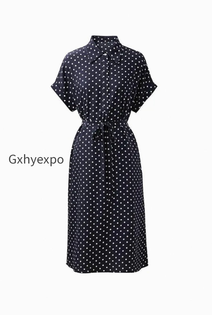 womens-heavyweight-mulberry-silk-polka-dot-printed-silk-long-dress