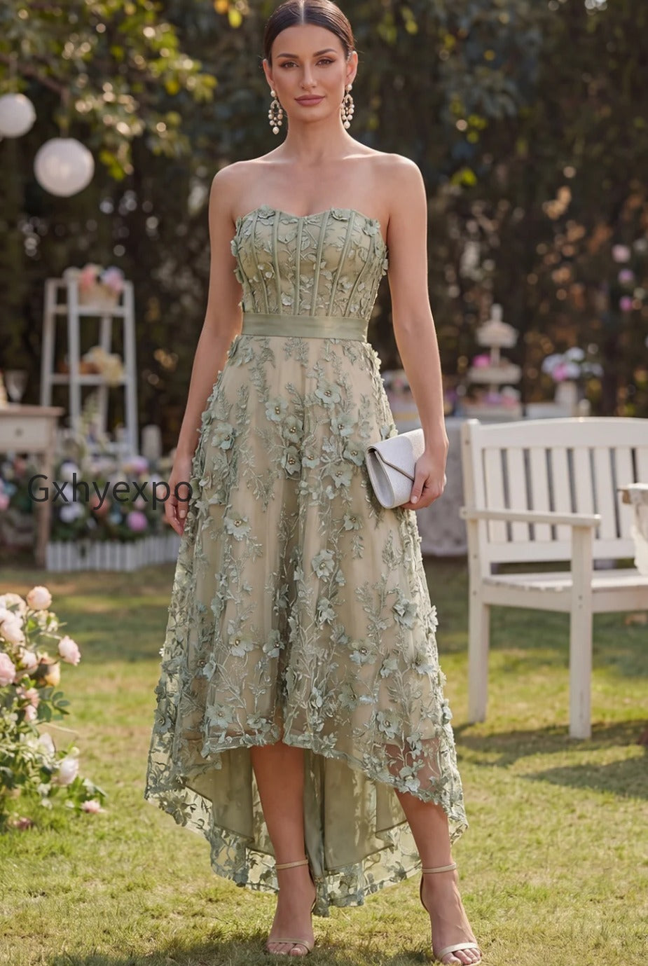 floral-a-line-corset-dusty-green-high-low-wedding-guest-dress-with-pearls