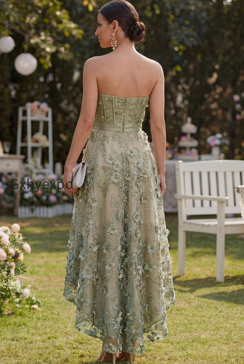 floral-a-line-corset-dusty-green-high-low-wedding-guest-dress-with-pearls