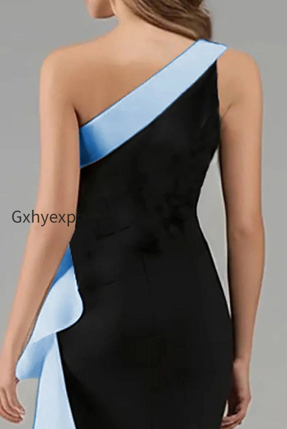 black-and-blue-one-shoulder-long-formal-dress-with-ruffles