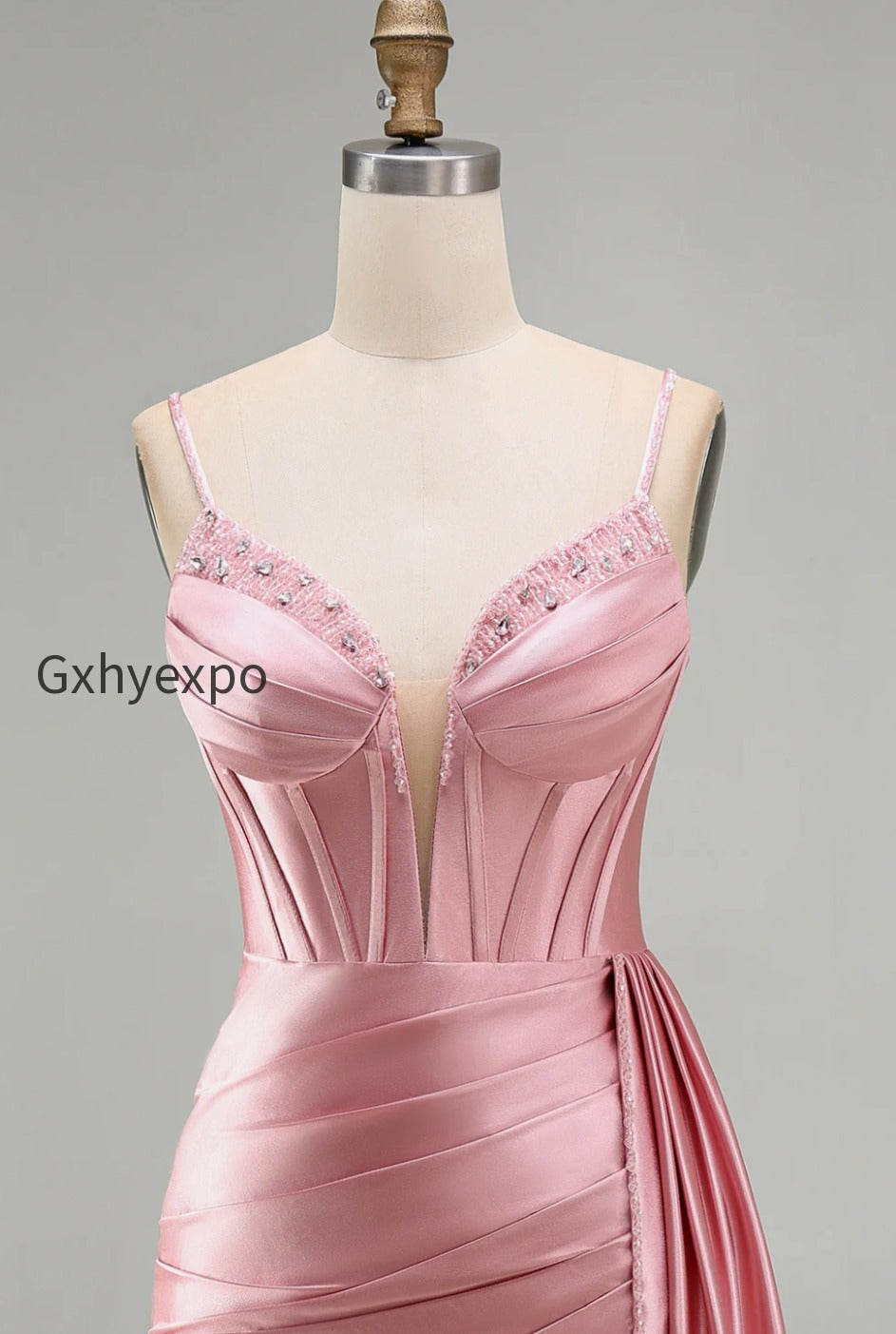sparkly-gold-satin-fringed-beaded-tight-short-corset-homecoming-dress