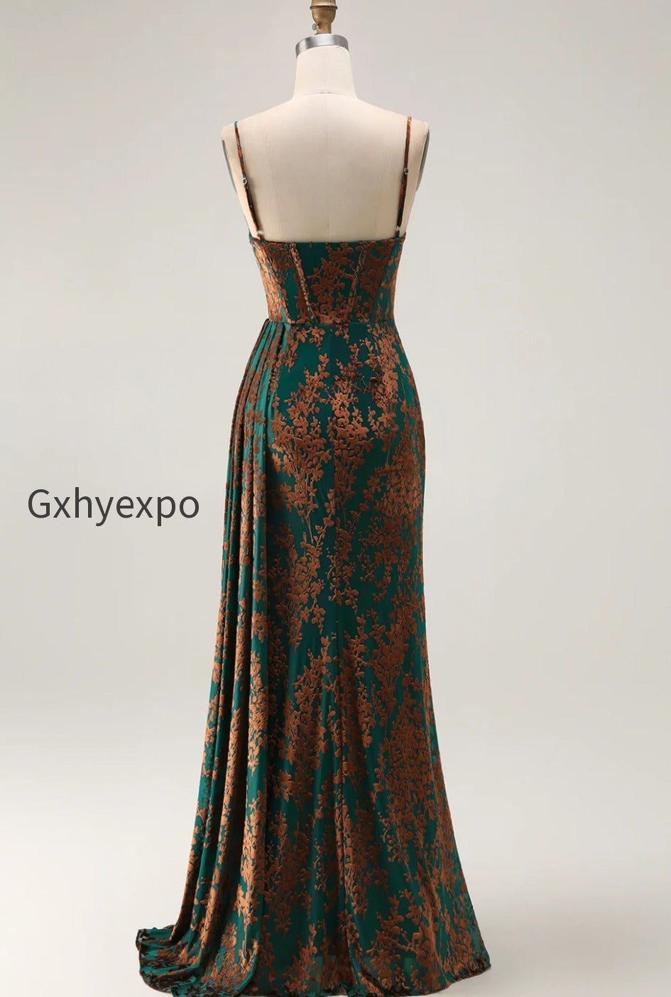 plus-size-dark-green-corset-velvet-floral-long-wedding-guest-dress-with-side-cape