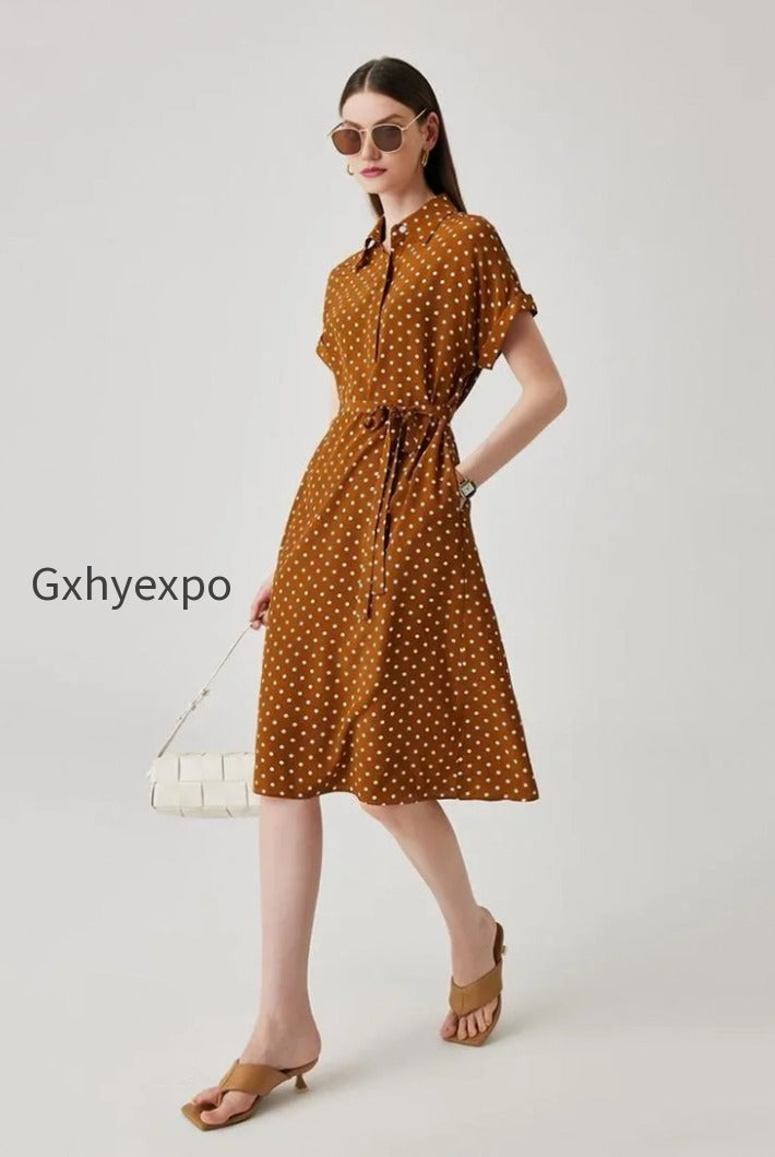 womens-heavyweight-mulberry-silk-polka-dot-printed-silk-long-dress