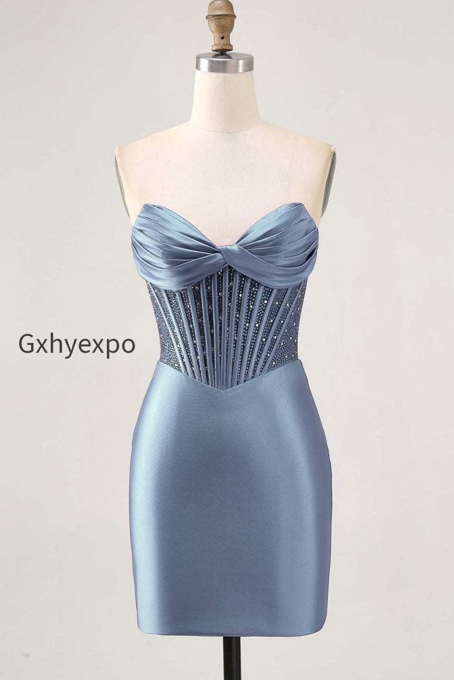 sparkly-fuchsia-tight-satin-corset-short-homecoming-dress-with-beading