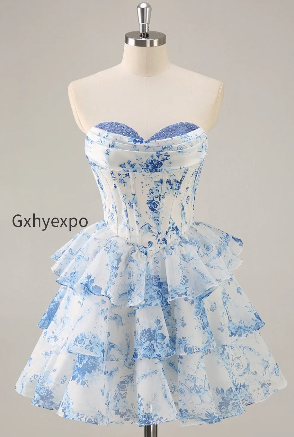 white-and-blue-floral-sweetheart-corset-short-homecoming-dress-with-ruffles
