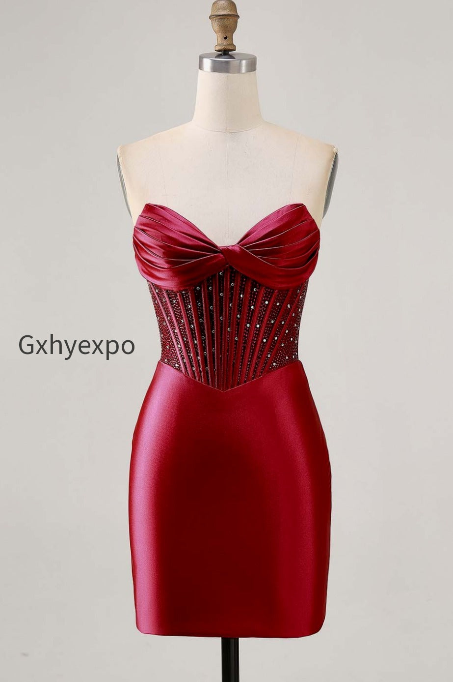 sparkly-fuchsia-tight-satin-corset-short-homecoming-dress-with-beading