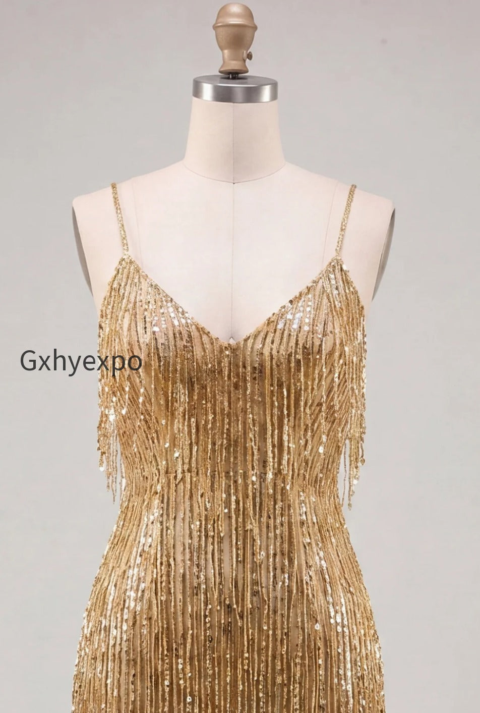 sparkly-dusty-rose-fringed-v-neck-tight-short-homecoming-dress
