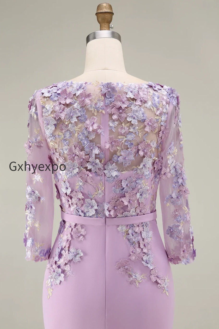 dusty-rose-bodycon-floral-midi-mother-of-the-bride-dress-with-sleeves