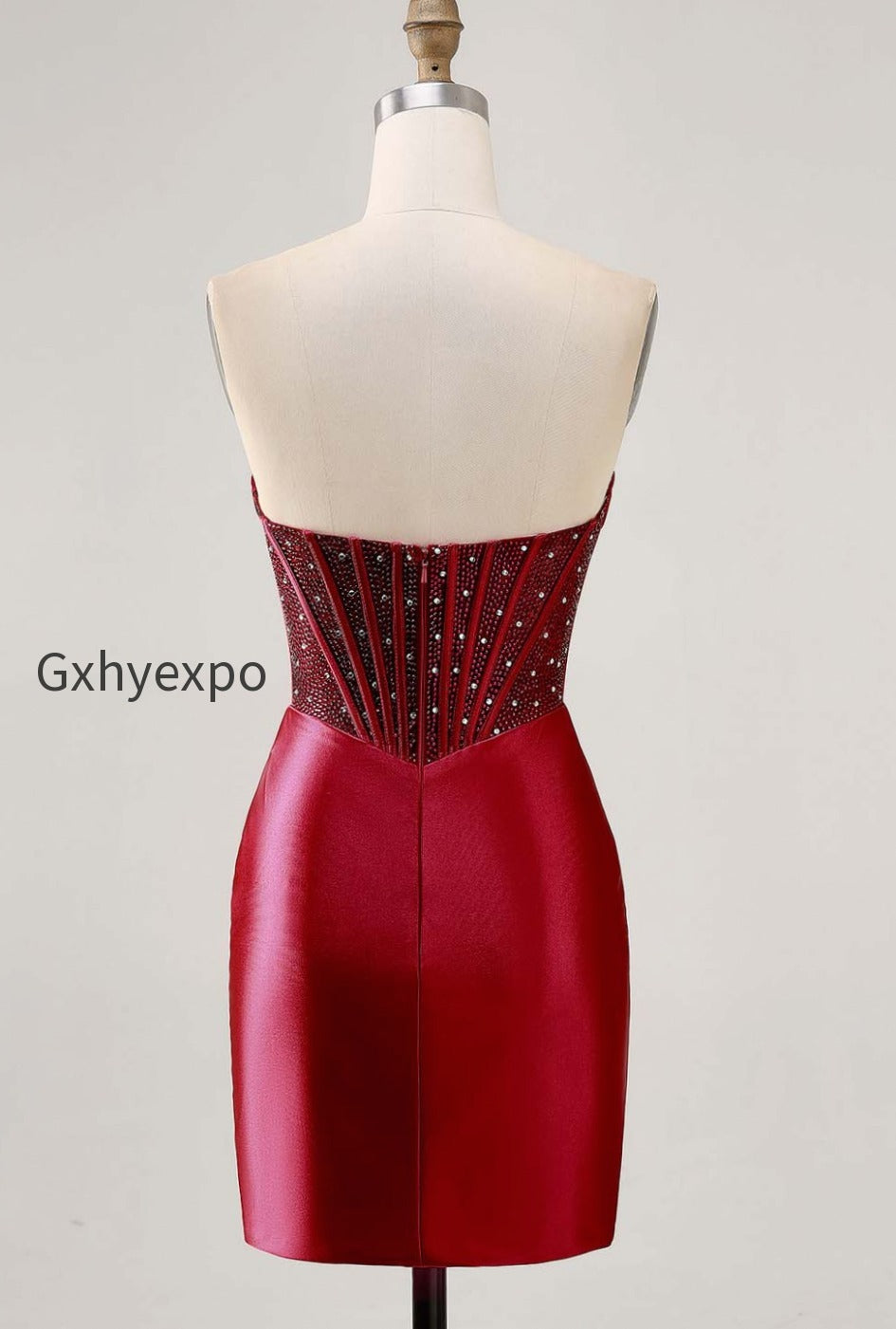 sparkly-fuchsia-tight-satin-corset-short-homecoming-dress-with-beading