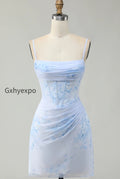 light-blue-floral-tight-ruched-short-corset-homecoming-dress