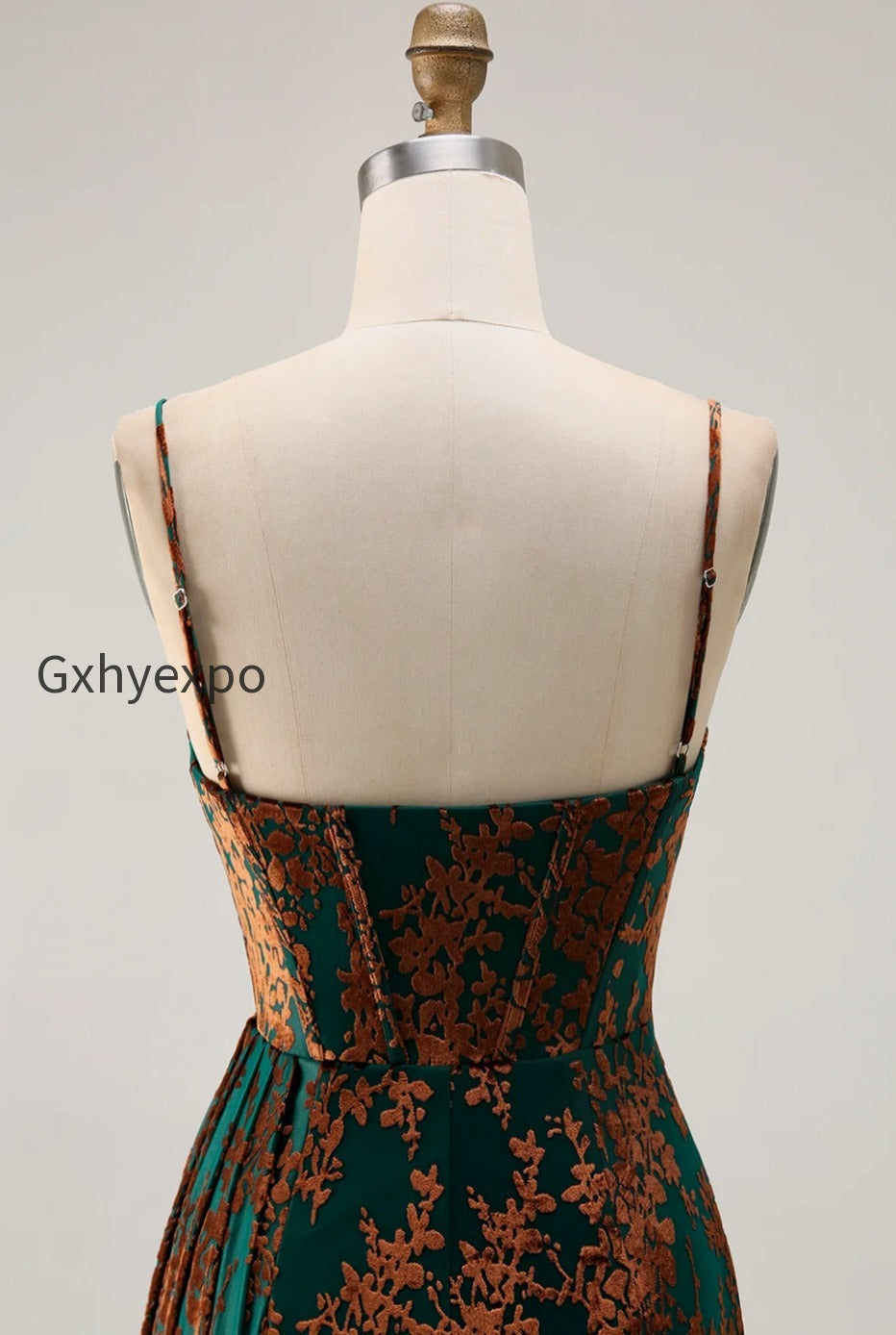 plus-size-dark-green-corset-velvet-floral-long-wedding-guest-dress-with-side-cape