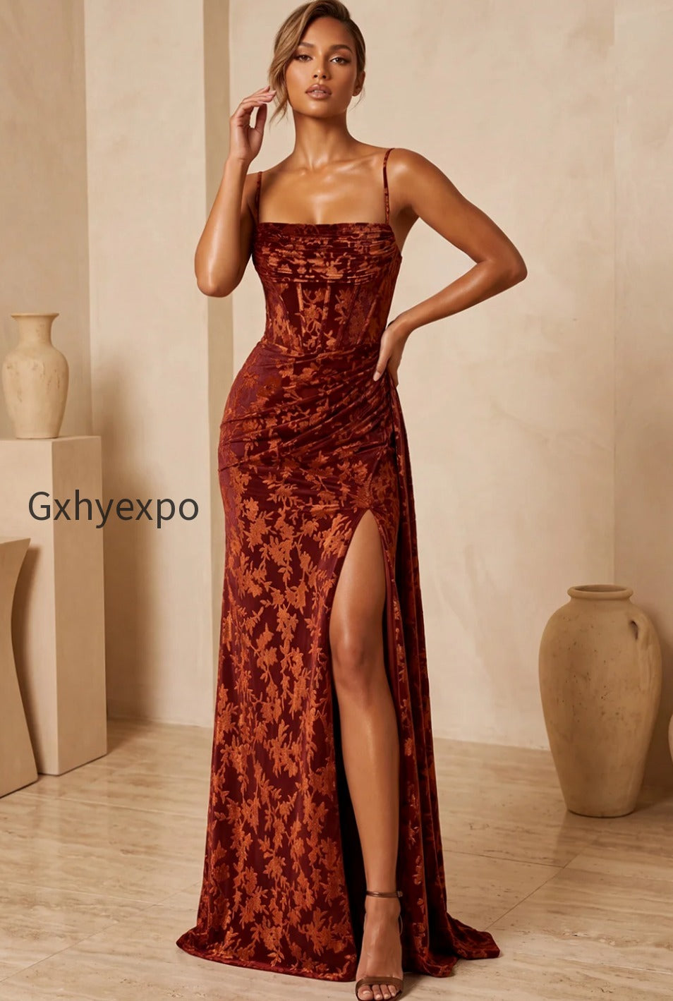 plus-size-dark-green-corset-velvet-floral-long-wedding-guest-dress-with-side-cape