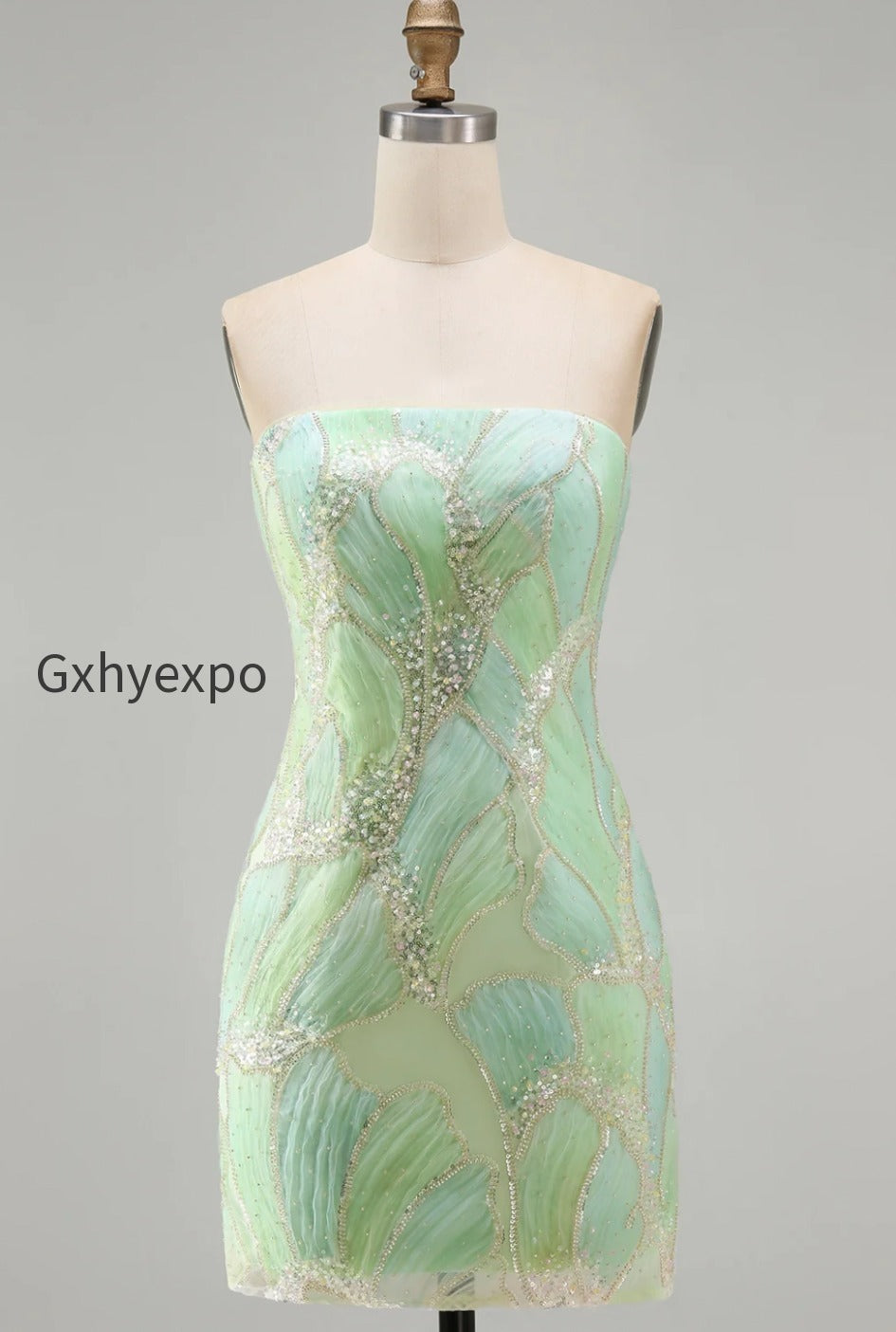 sparkly-blue-sequin-strapless-tight-short-homecoming-dress