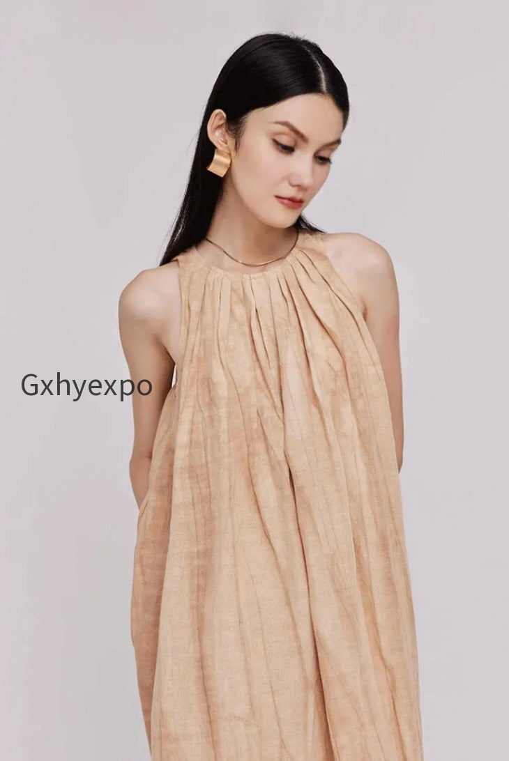 tie-dye-sleeveless-linen-midi-dress