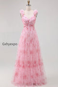 blush-floral-v-neck-chiffon-a-line-long-wedding-guest-dress
