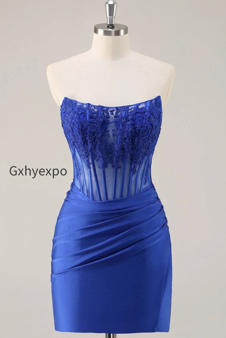 pink-strapless-bodycon-corset-short-homecoming-dress-with-lace
