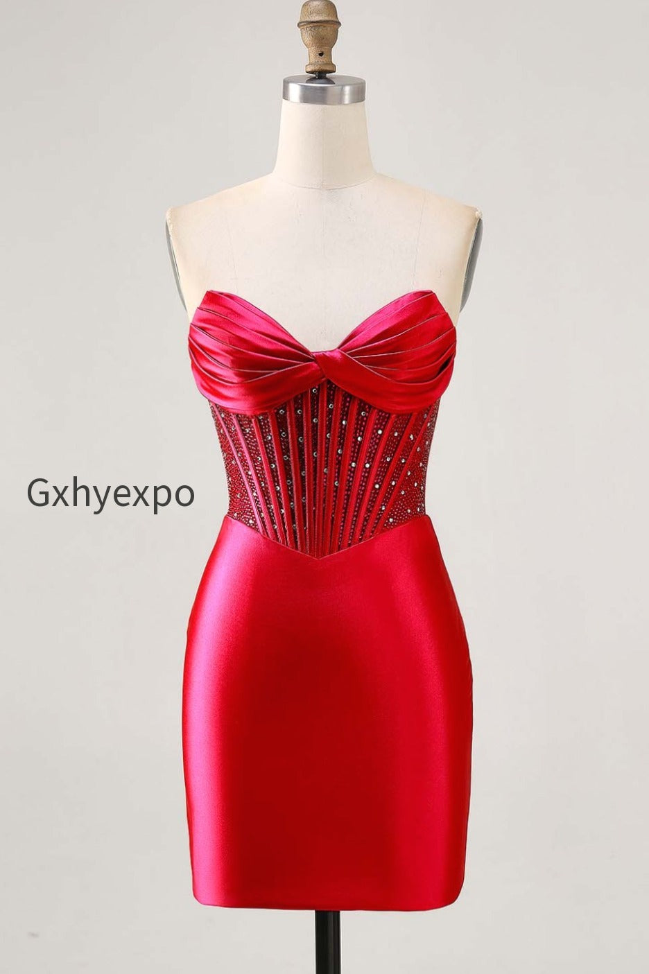 sparkly-fuchsia-tight-satin-corset-short-homecoming-dress-with-beading