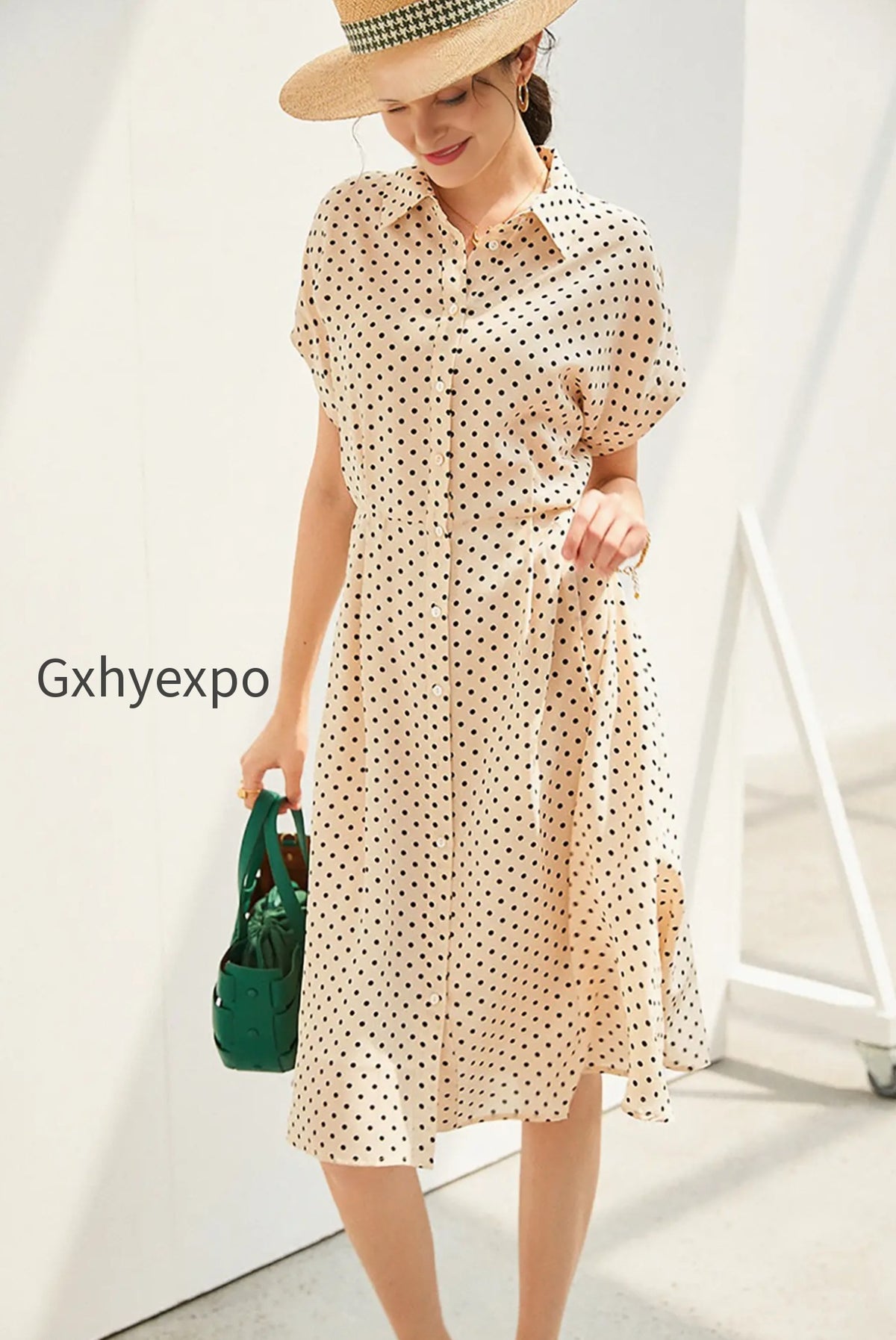 womens-heavyweight-mulberry-silk-polka-dot-printed-silk-long-dress