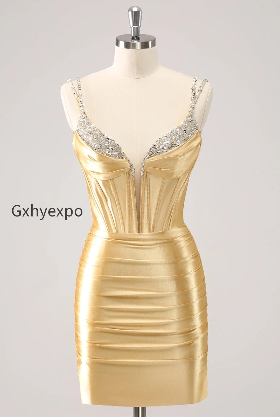 golden-spaghetti-straps-bodycon-homecoming-dress-with-sequins