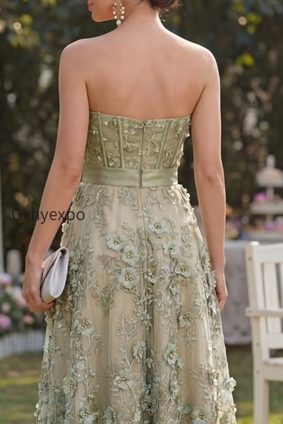 floral-a-line-corset-dusty-green-high-low-wedding-guest-dress-with-pearls