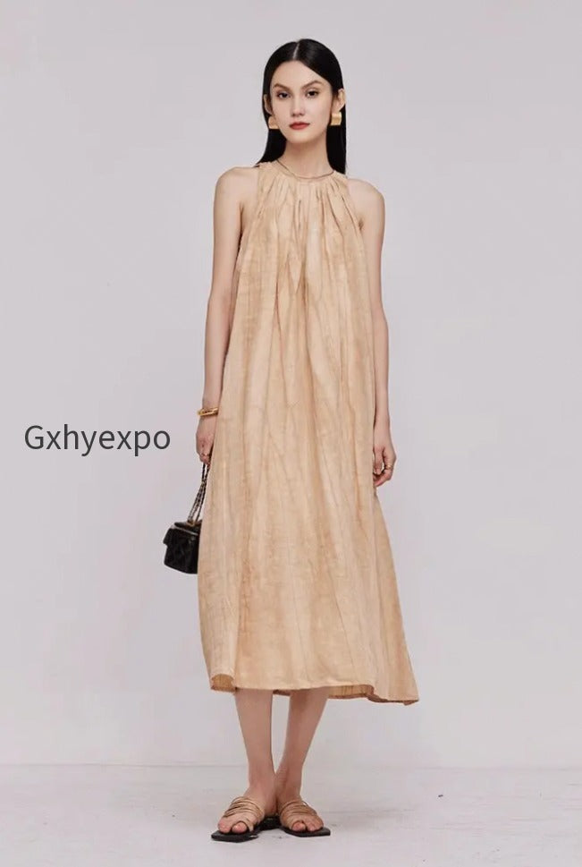 tie-dye-sleeveless-linen-midi-dress